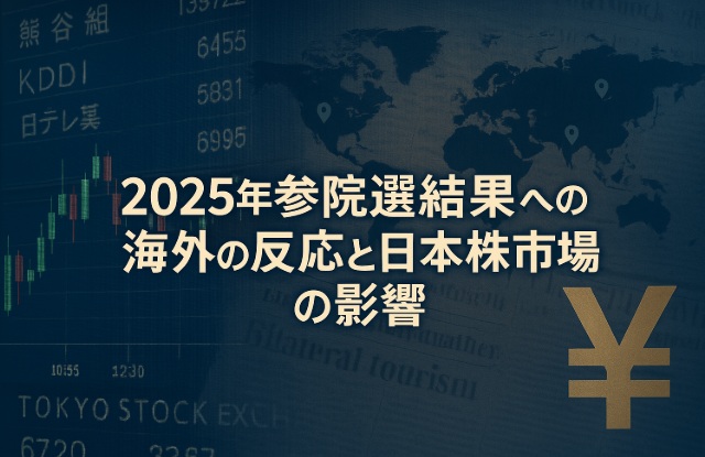 2025年参院選結果への海外の反応と日本株市場への影響